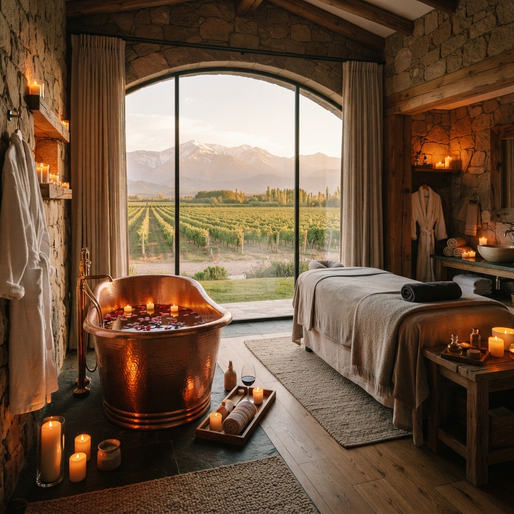 Vineyard spa treatment room