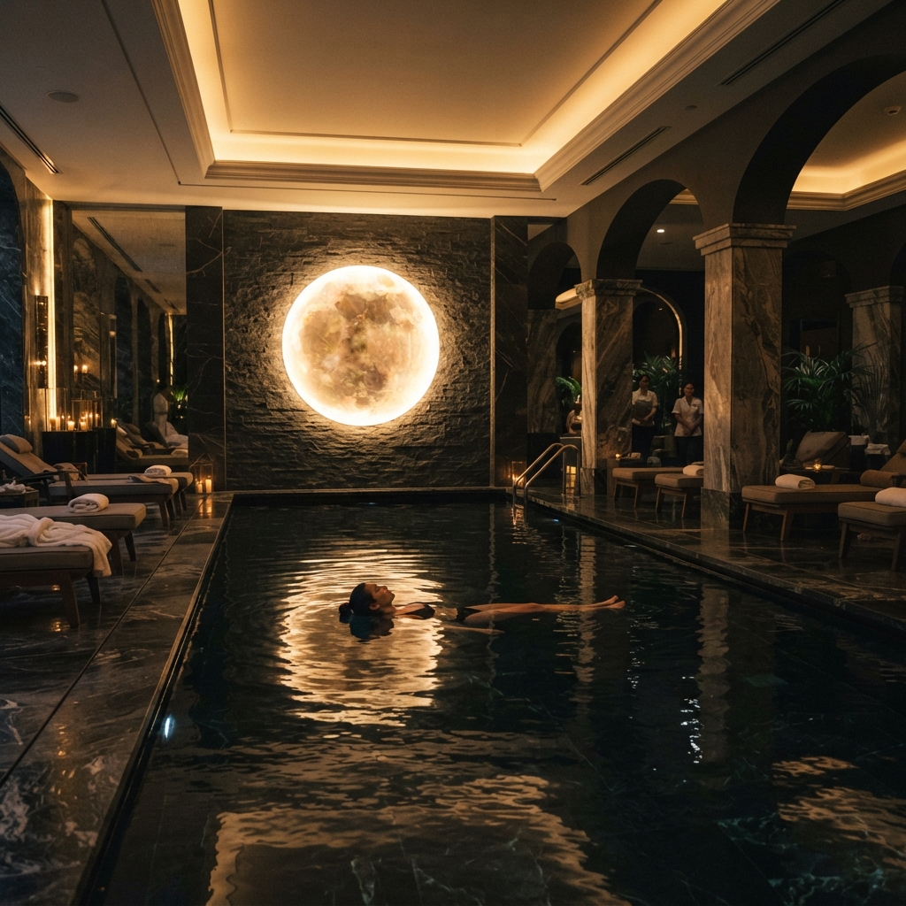 Indoor spa pool