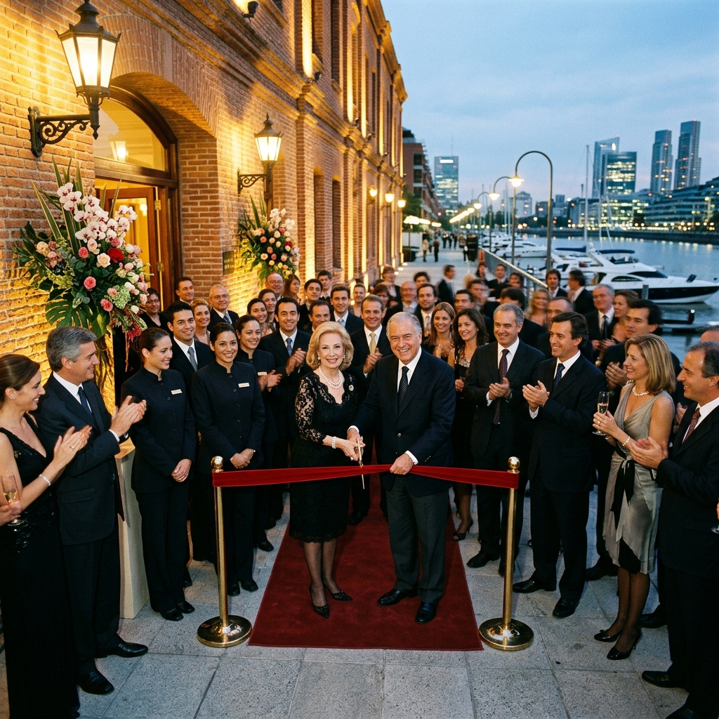 Opening night of the first Luna Dorada hotel in Buenos Aires
