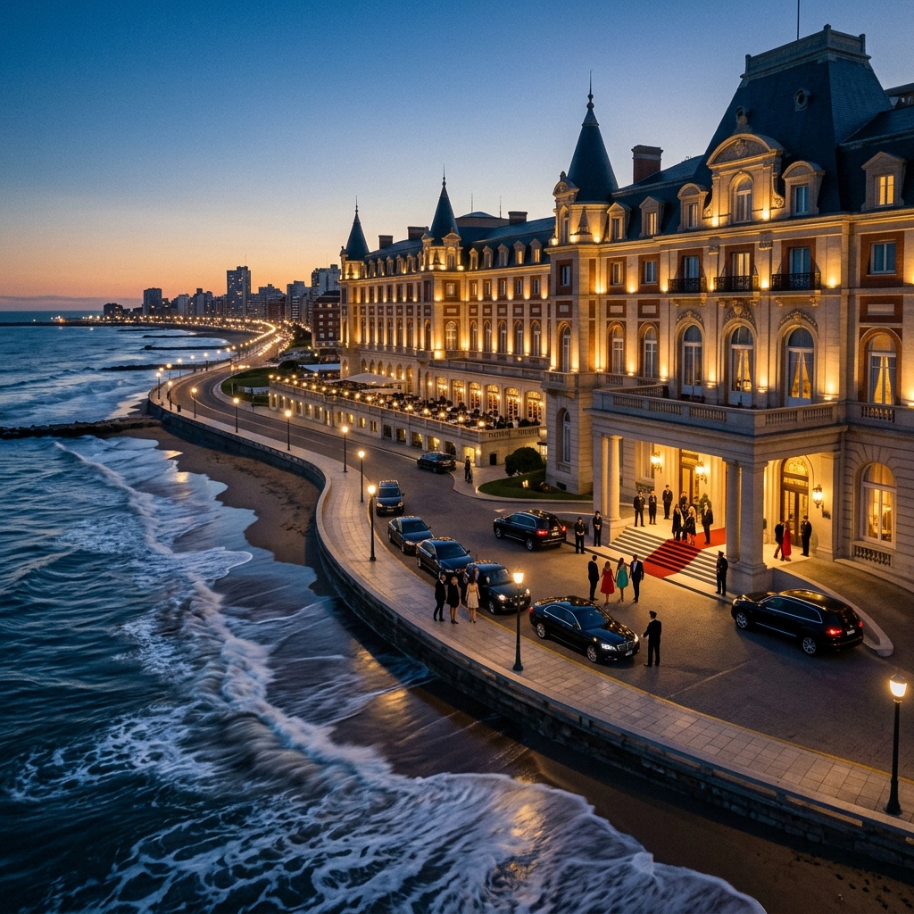 Mar del Plata Grand hotel overlooking the Atlantic Ocean